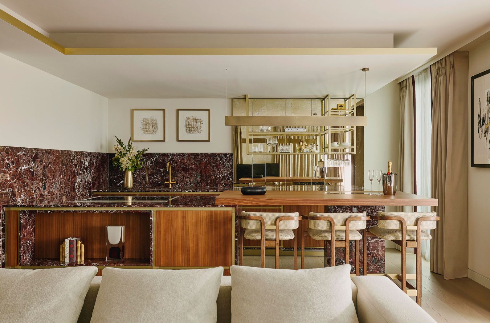 Mayfair Suite inside Mandarin Oriental, Mayfair hotel, with interiors by Studio Indigo