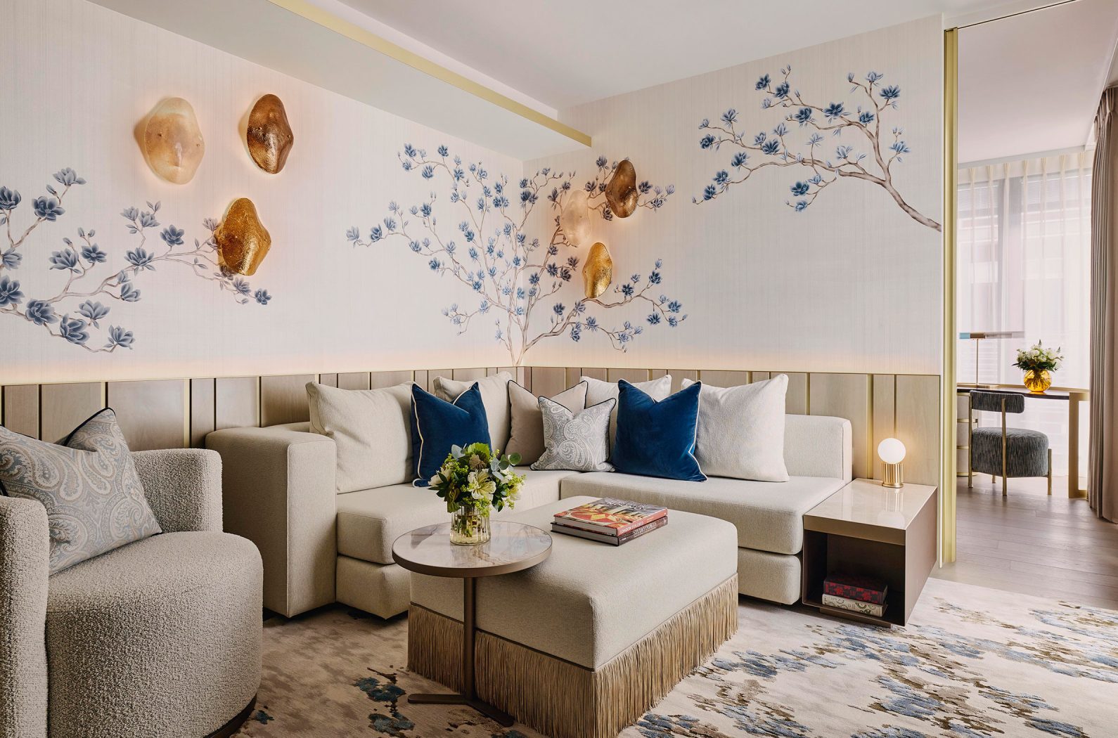 Mayfair Suite inside Mandarin Oriental, Mayfair hotel, with interiors by Studio Indigo